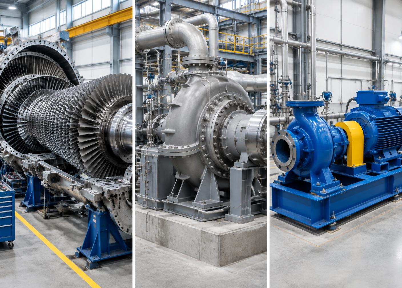 Industrial turbine rotor, gas compressor and centrifugal pump